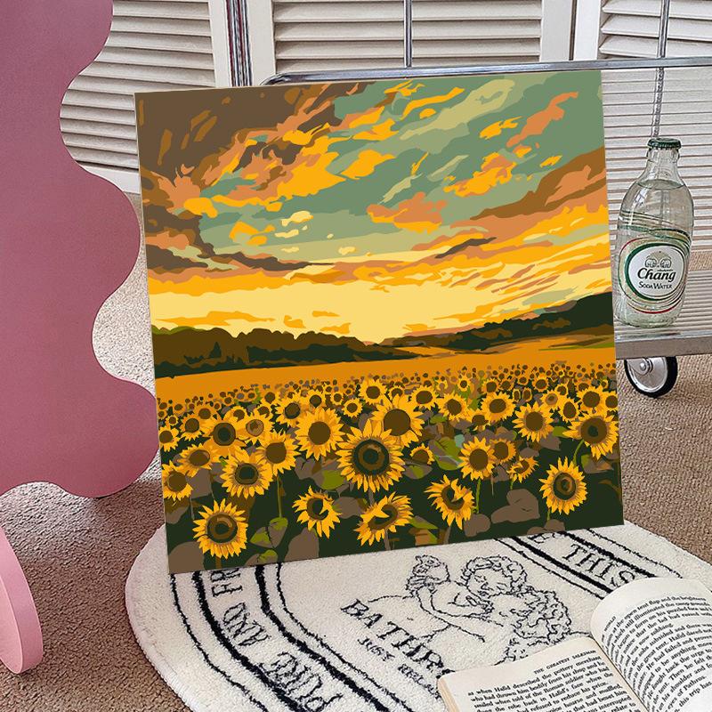 Une peinture emblématique de Van Gogh représentant un vase de tournesols, mettant en avant l'énergie solaire et la texture épaisse de la peinture.